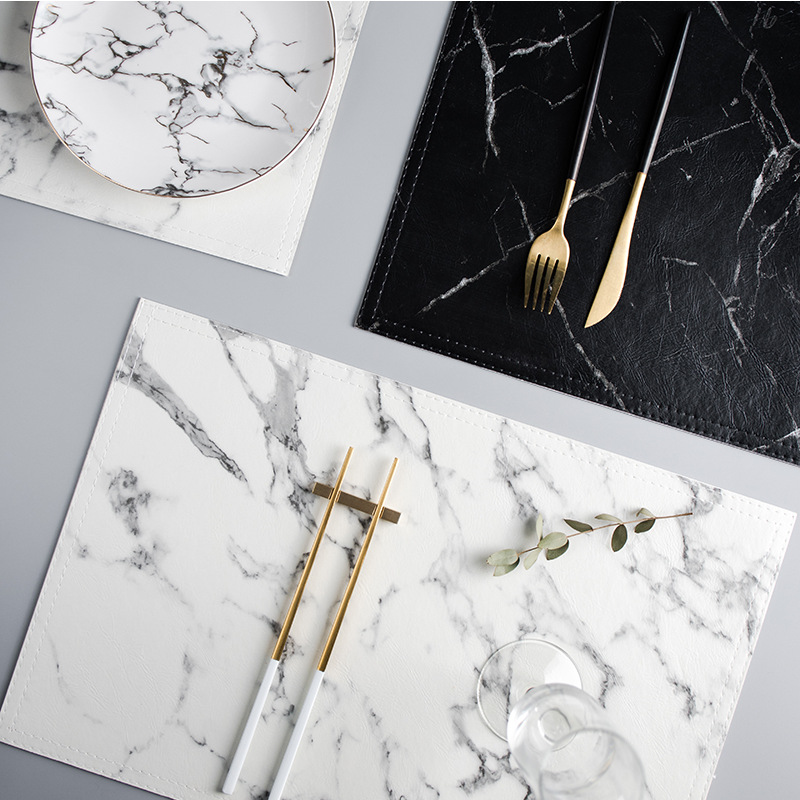 Marble Coaster Set - Coussin de vaisselle de luxe à