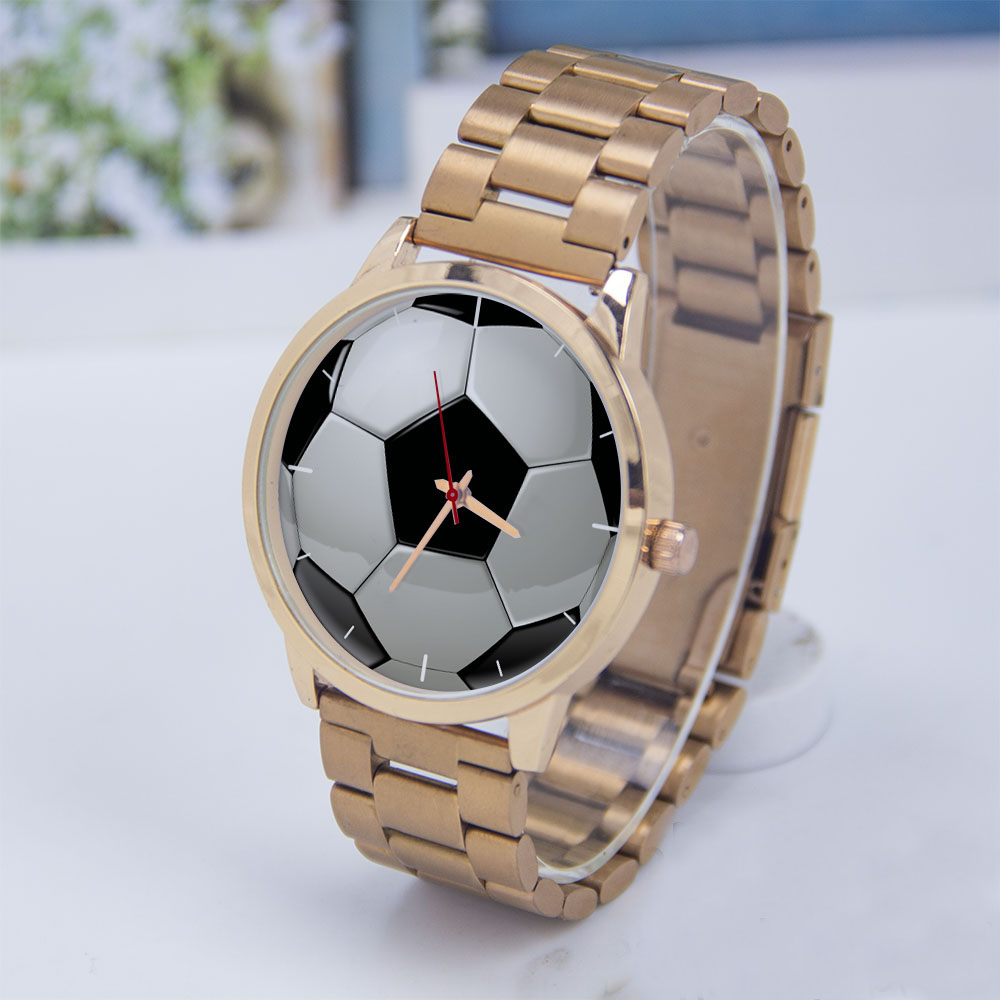 Gold Plated Jewelry - Football Football Design Fans argent homme