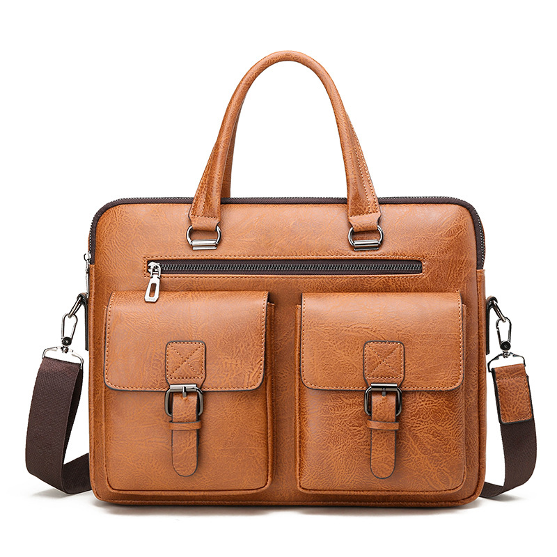 Leather Briefcase - Marque de luxe homme mallette d'affaires
