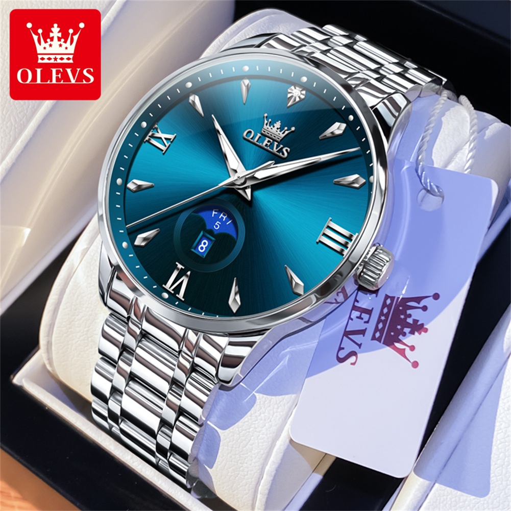 Luxury Watch Men - OLEVS Phase de lune montres pour