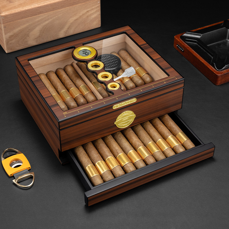 Luxury Gift Set - Boîte à cigares en bois de