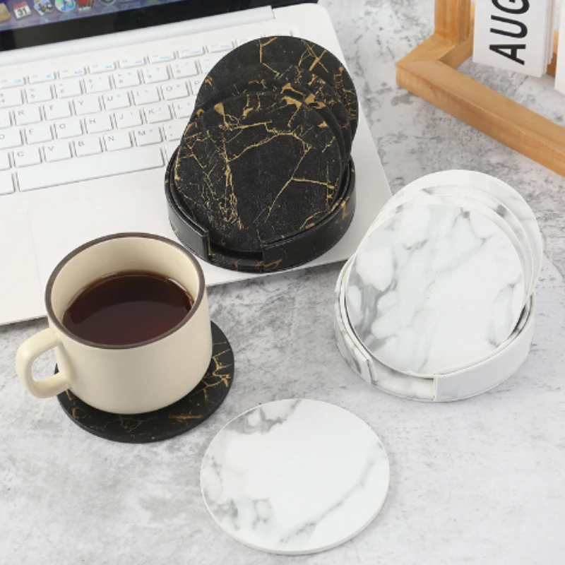 Marble Coaster Set - Dessous de verre en marbre en