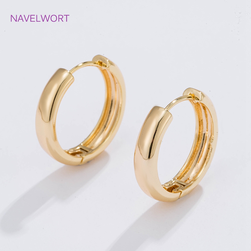 Gold Plated Jewelry - Boucles d'oreilles en forme de cercle
