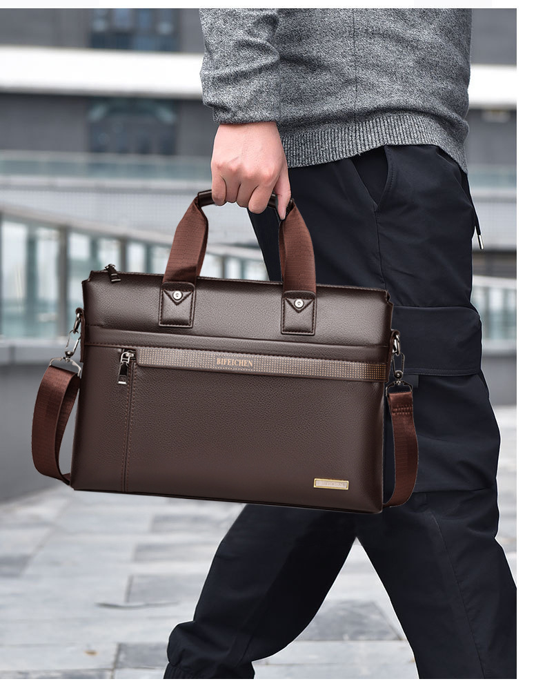 Leather Briefcase - Sacs à main en cuir pour
