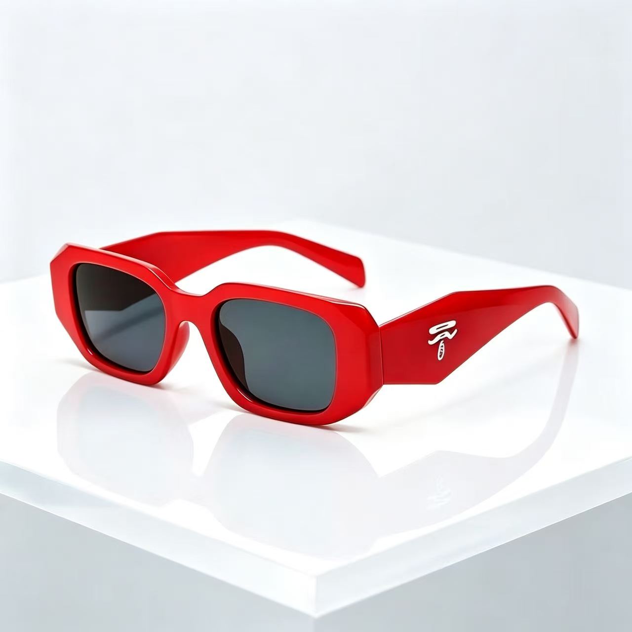 Designer Sunglasses - Lunettes de soleil vintage carrées unisexes