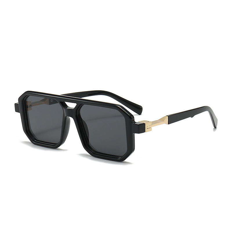 Sunglasses Uv400 - Lunettes de soleil rétro noires, unisexes,