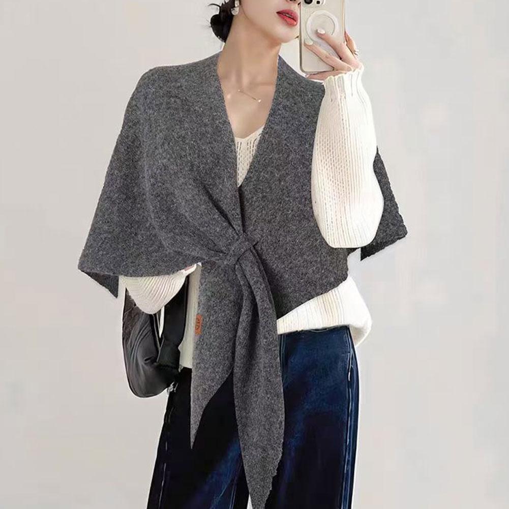 Cashmere Scarf - Châle triangulaire en laine mélangée pour