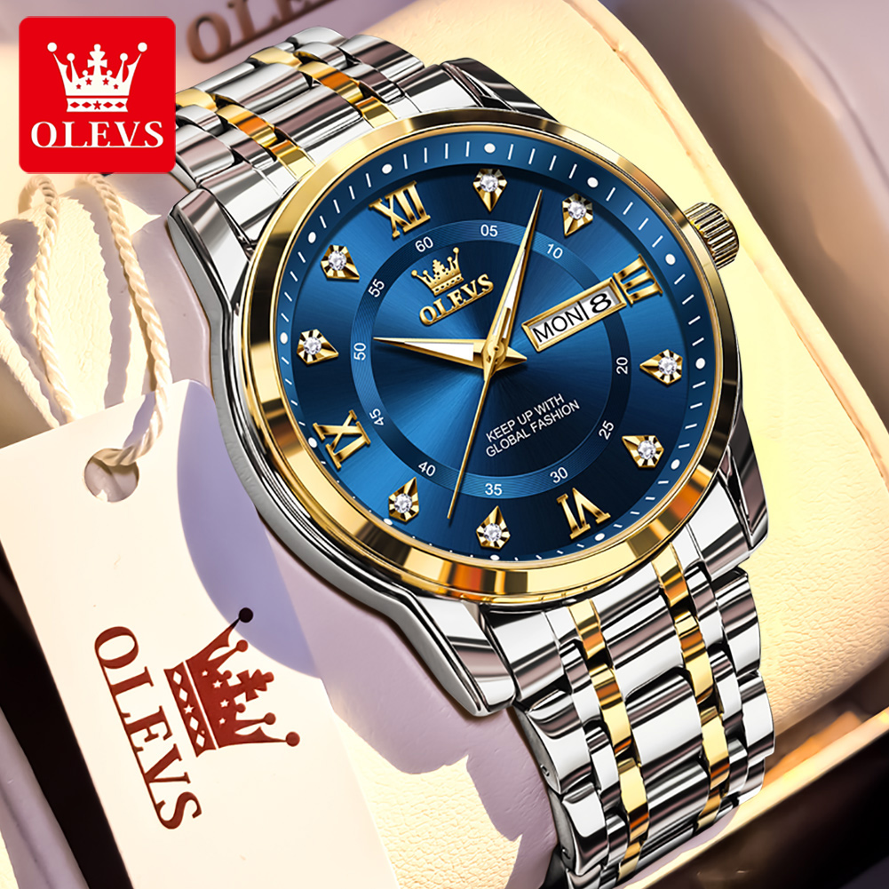 Luxury Watch Men - OLEVS marque mode hommes montres en