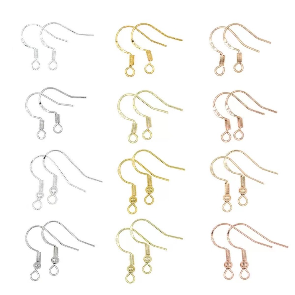 Gold Plated Jewelry - Crochets de boucles d'oreilles plaqués or