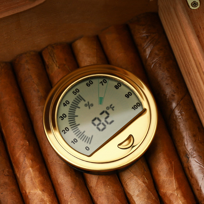 Premium Cigar Case - Mini hygromètre à cigares Portable et