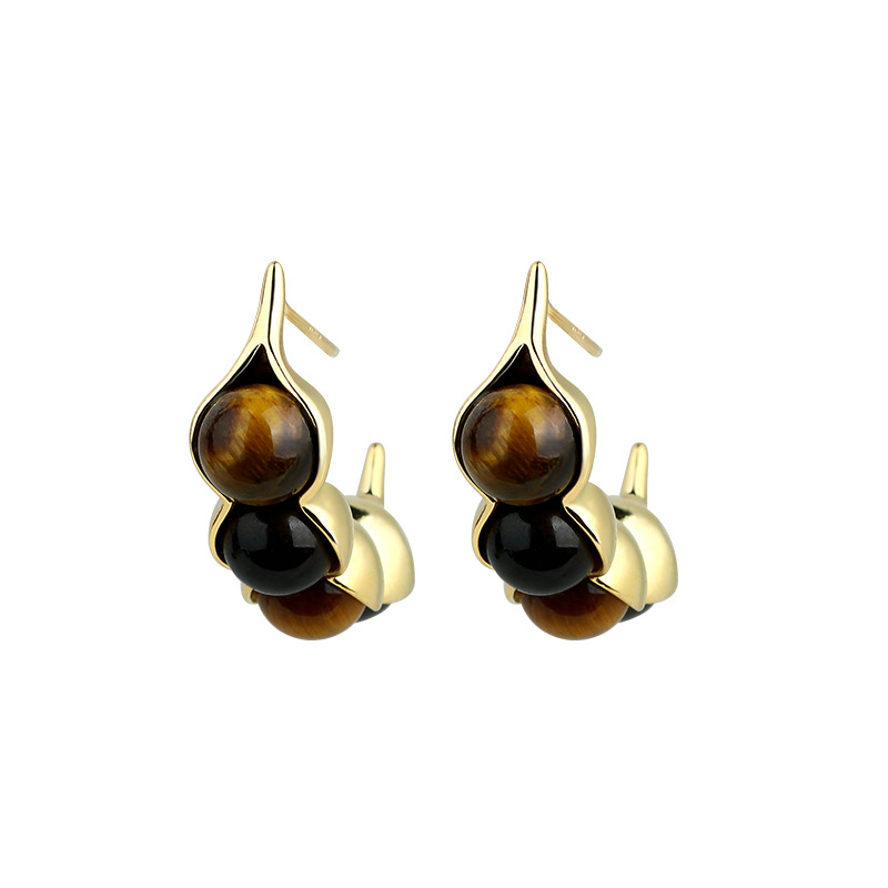 Gold Plated Jewelry - Boucles d'oreilles en forme d'oeil de