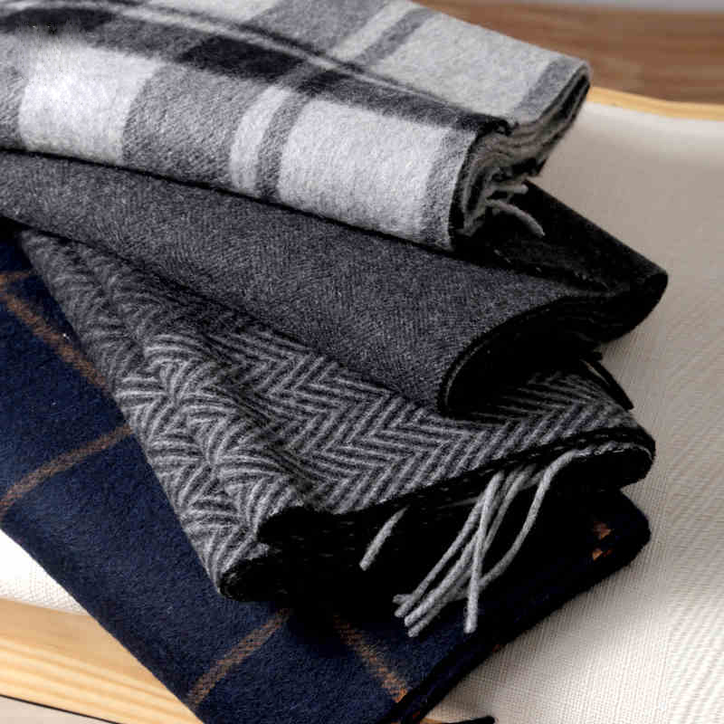 Cashmere Scarf - Pashmina écharpe hommes hiver bande solide