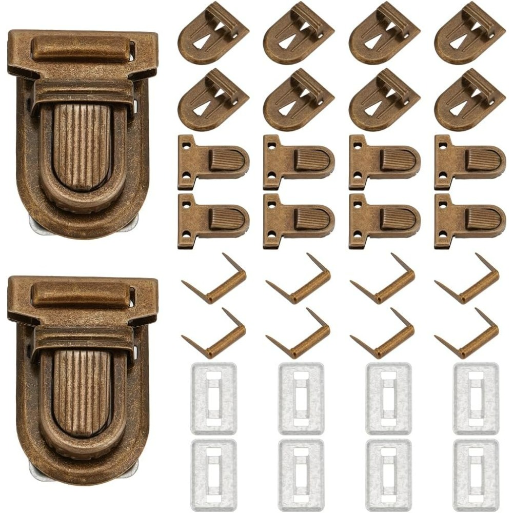 Leather Briefcase - Serrures à poussoir en fer pour