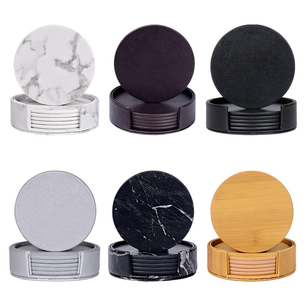 Sous-verres ronds en marbre av - Marble Coaster Set avis et prix