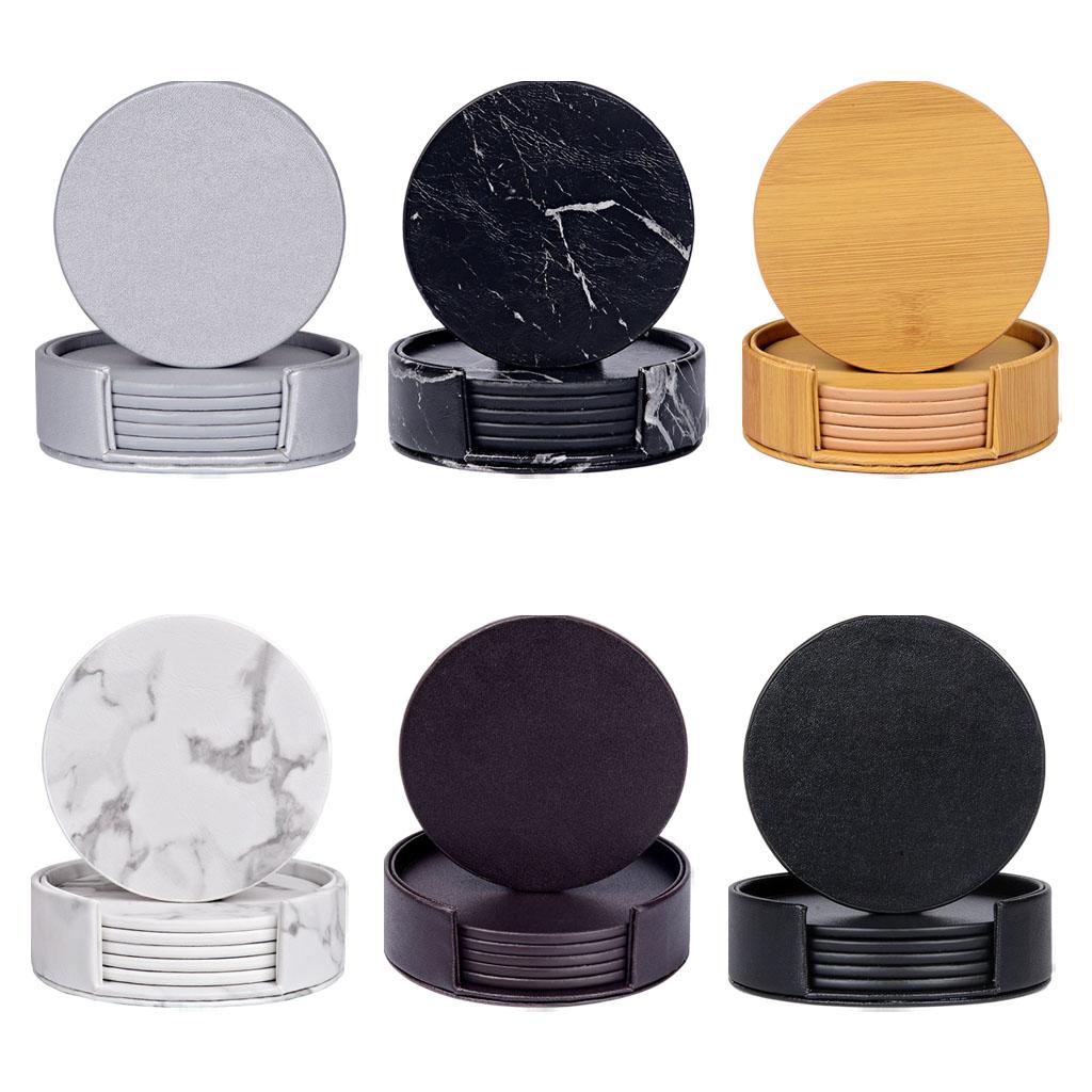 Sous-verres ronds en marbre av - Marble Coaster Set avis et prix
