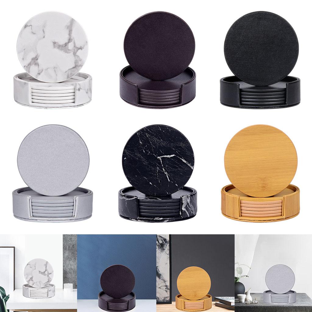 Sous-verres ronds en marbre av - Marble Coaster Set avis et prix
