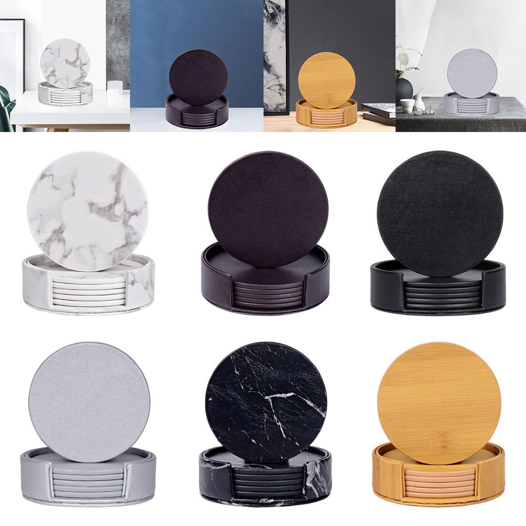 Sous-verres ronds en marbre av - Marble Coaster Set avis et prix