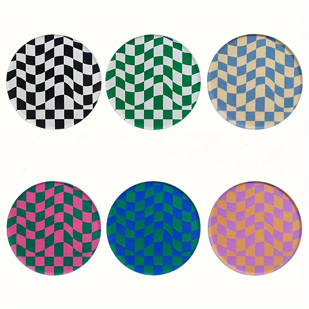 6 pièces - Sous-verres en bois - Marble Coaster Set avis et prix
