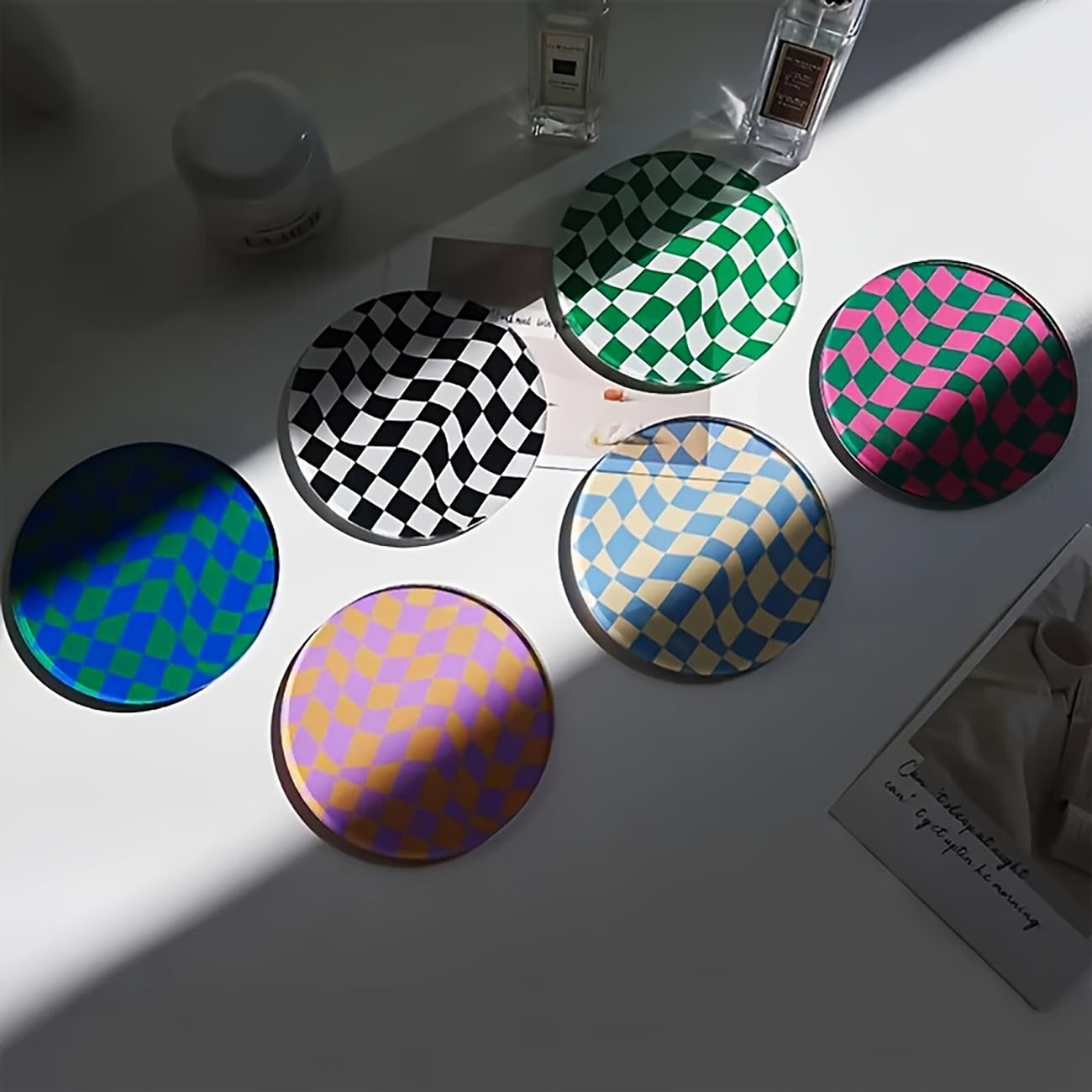 6 pièces - Sous-verres en bois - Marble Coaster Set avis et prix