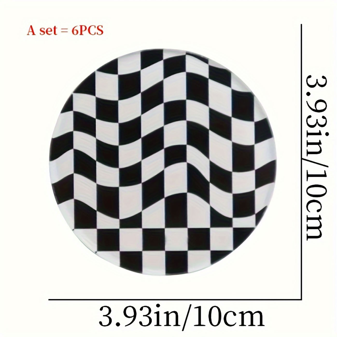 6 pièces - Sous-verres en bois - Marble Coaster Set avis et prix