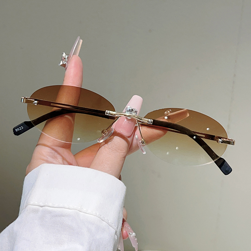 Lunettes de soleil ovales sans - Sunglasses Uv400 avis et prix