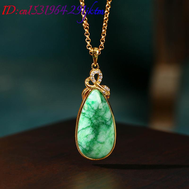 Collier avec pendentif en jade - Gold Plated Jewelry avis et prix