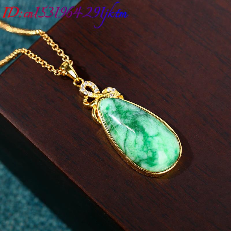 Collier avec pendentif en jade - Gold Plated Jewelry avis et prix