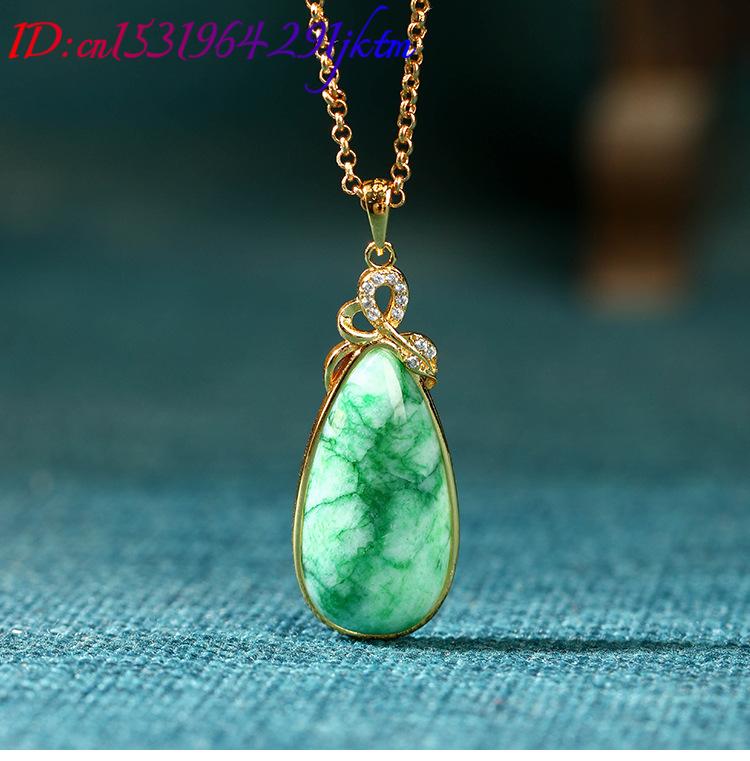 Collier avec pendentif en jade - Gold Plated Jewelry avis et prix