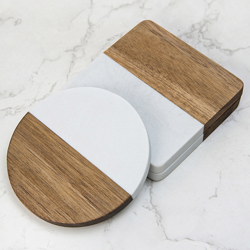 Lot de 4 sous-verres en marbre - Marble Coaster Set avis et prix