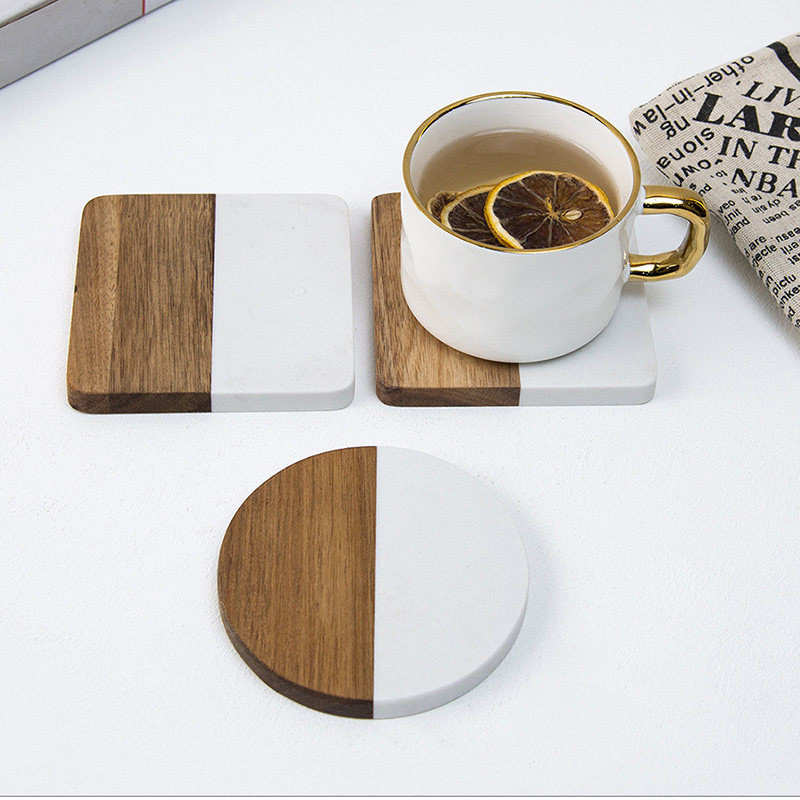 Lot de 4 sous-verres en marbre - Marble Coaster Set avis et prix