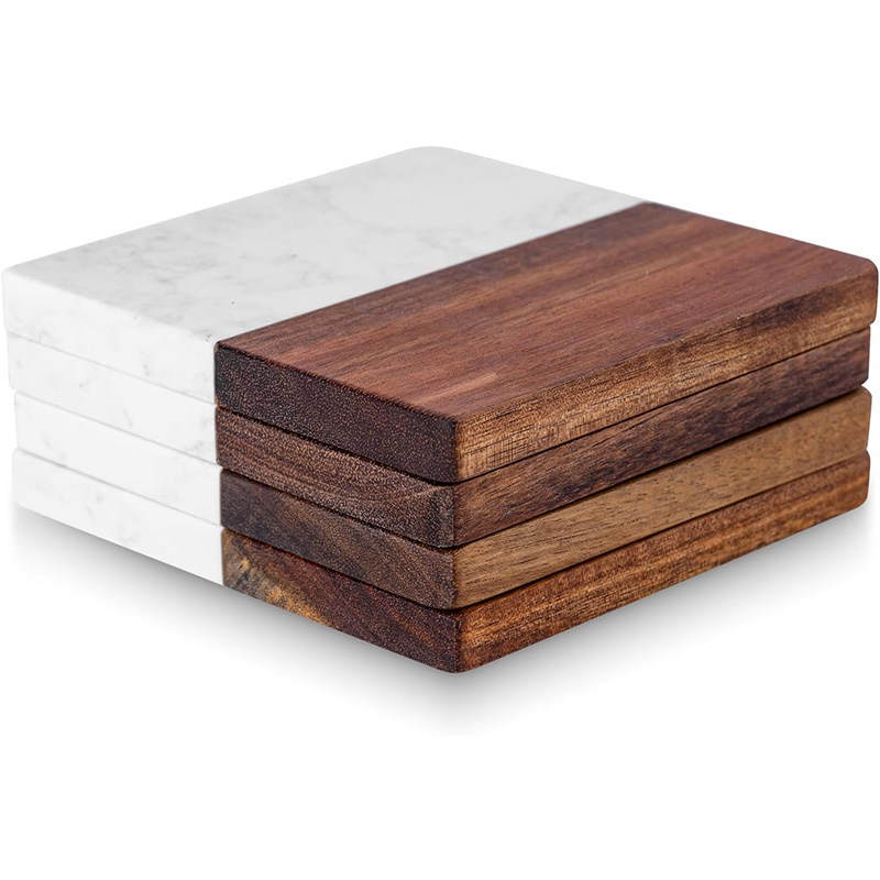 Lot de 4 sous-verres en marbre - Marble Coaster Set avis et prix