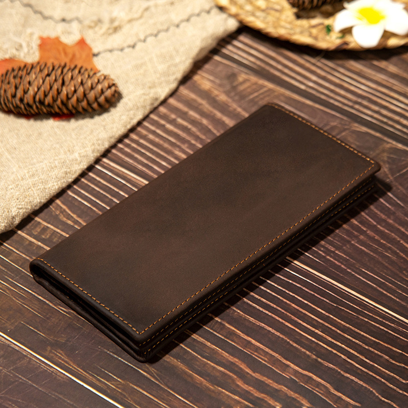 Portefeuille long en cuir véri - Leather Wallet Men avis et prix