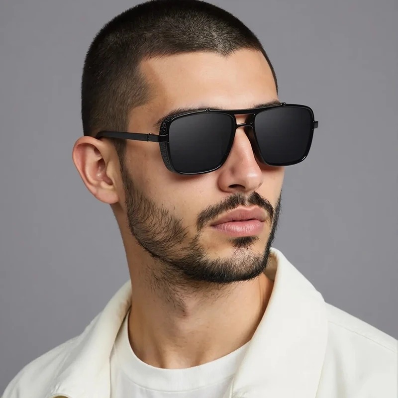 Lunettes de soleil rectangulai - Sunglasses Uv400 avis et prix