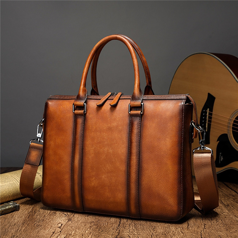 Porte-documents en cuir pleine - Leather Briefcase avis et prix
