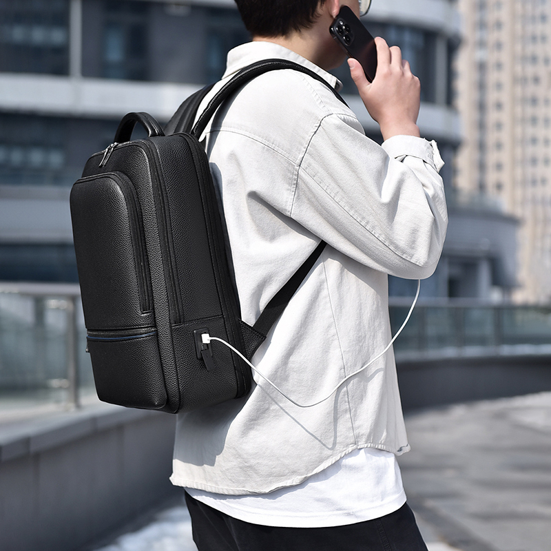 Sac à dos en cuir PU pour homm - Leather Briefcase avis et prix
