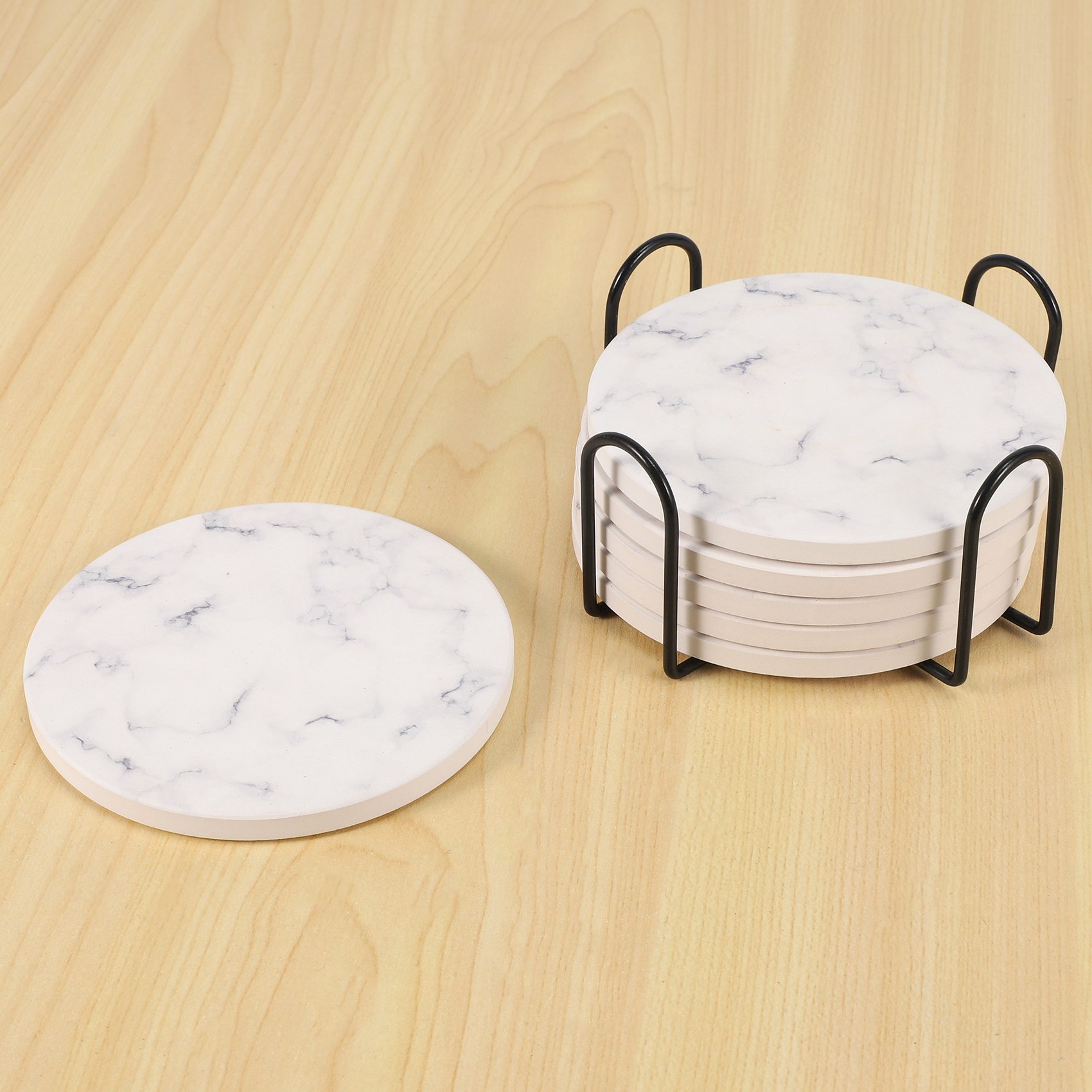 ABAH-Sous-verres absorbants po - Marble Coaster Set avis et prix