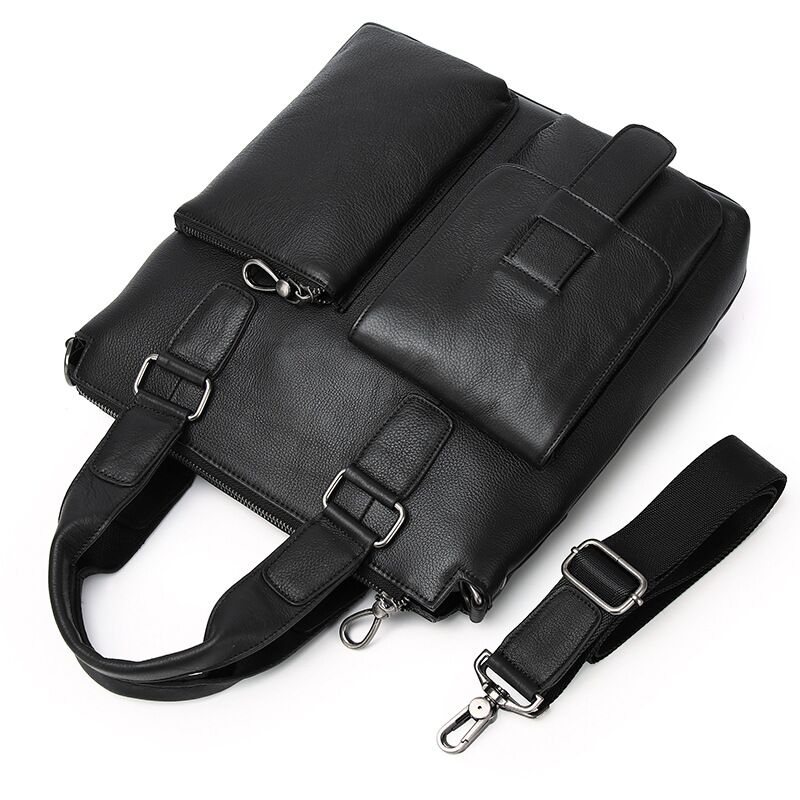 Sac à main Vertical en cuir vé - Leather Briefcase avis et prix