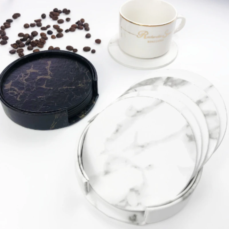 Dessous de verre en marbre en  - Marble Coaster Set avis et prix