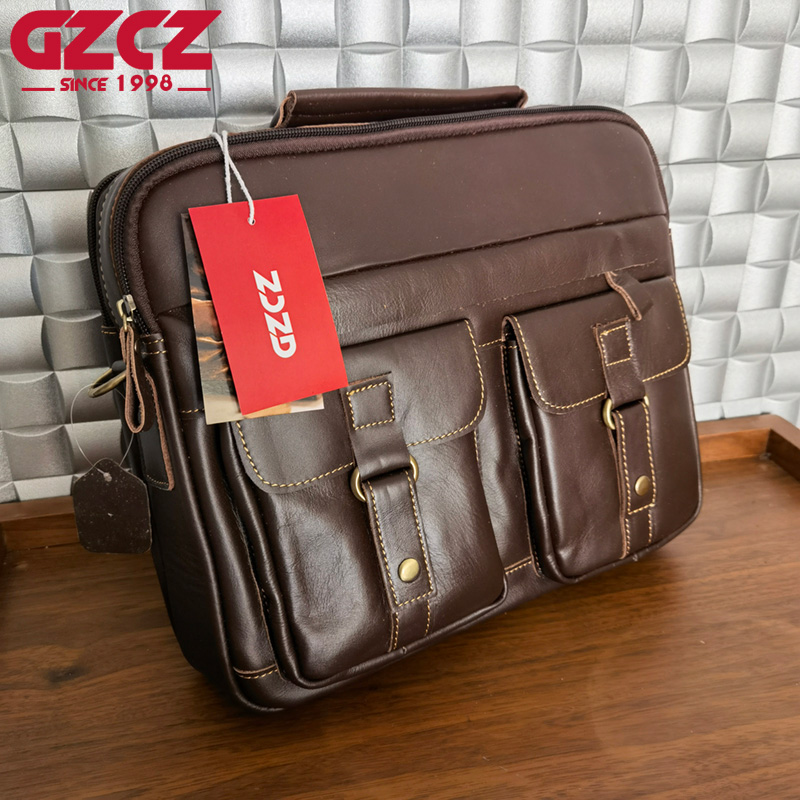 Sac à main pour homme GZCZ, sa - Leather Briefcase avis et prix