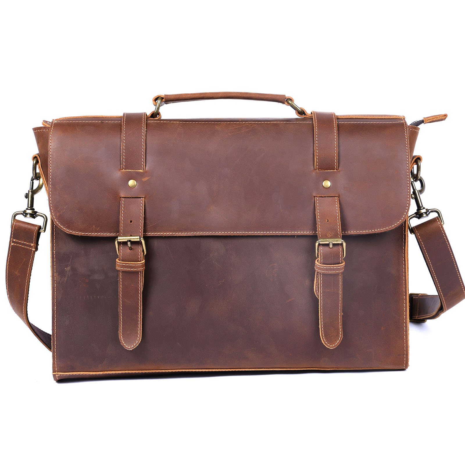 Sac à main en cuir véritable p - Leather Briefcase avis et prix