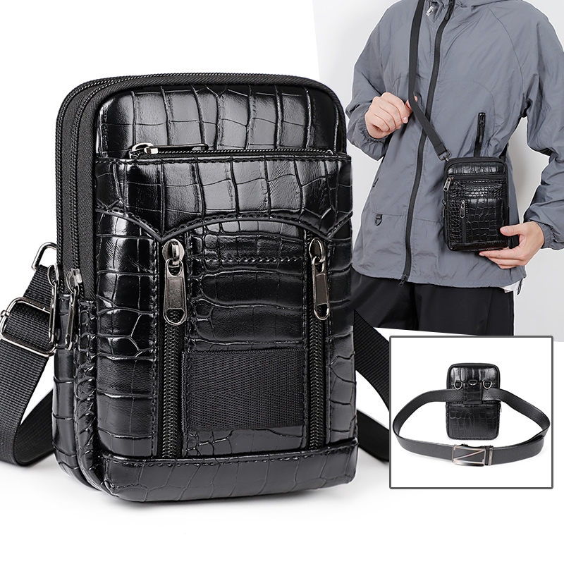 Sac à bandoulière imprimé Croc - Leather Wallet Men avis et prix