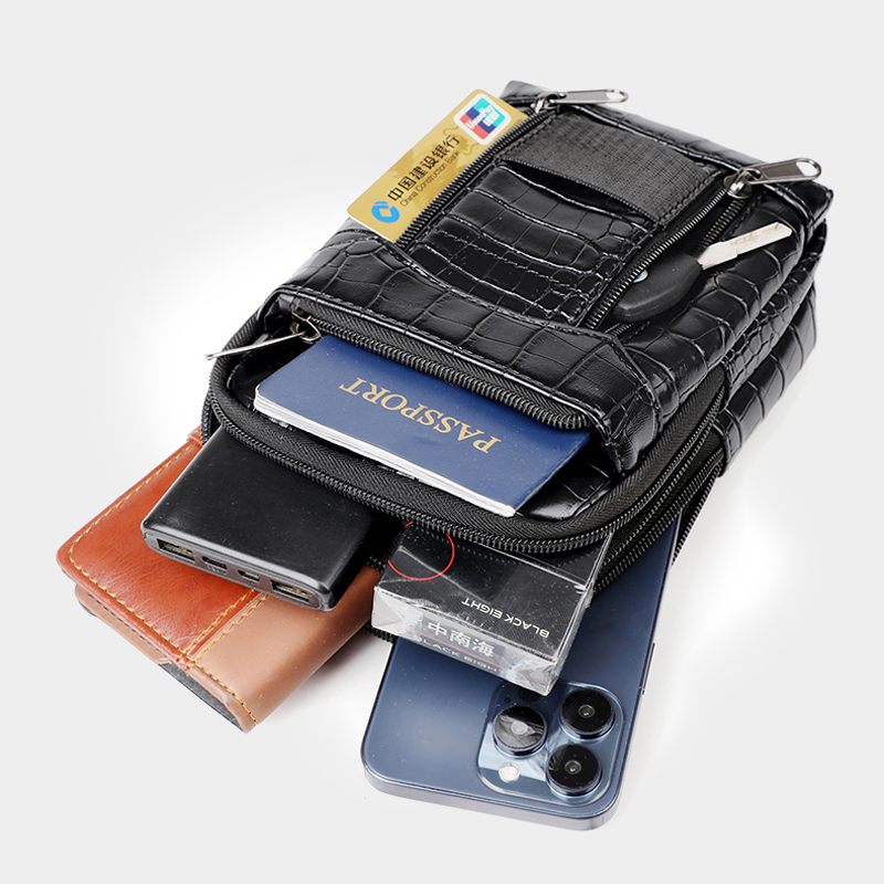 Sac à bandoulière imprimé Croc - Leather Wallet Men avis et prix