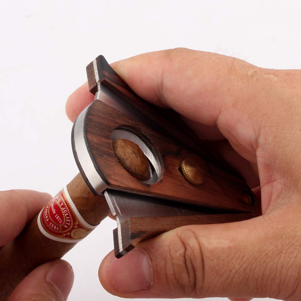 Coupe-cigare en bois à lame tr - Premium Cigar Case avis et prix