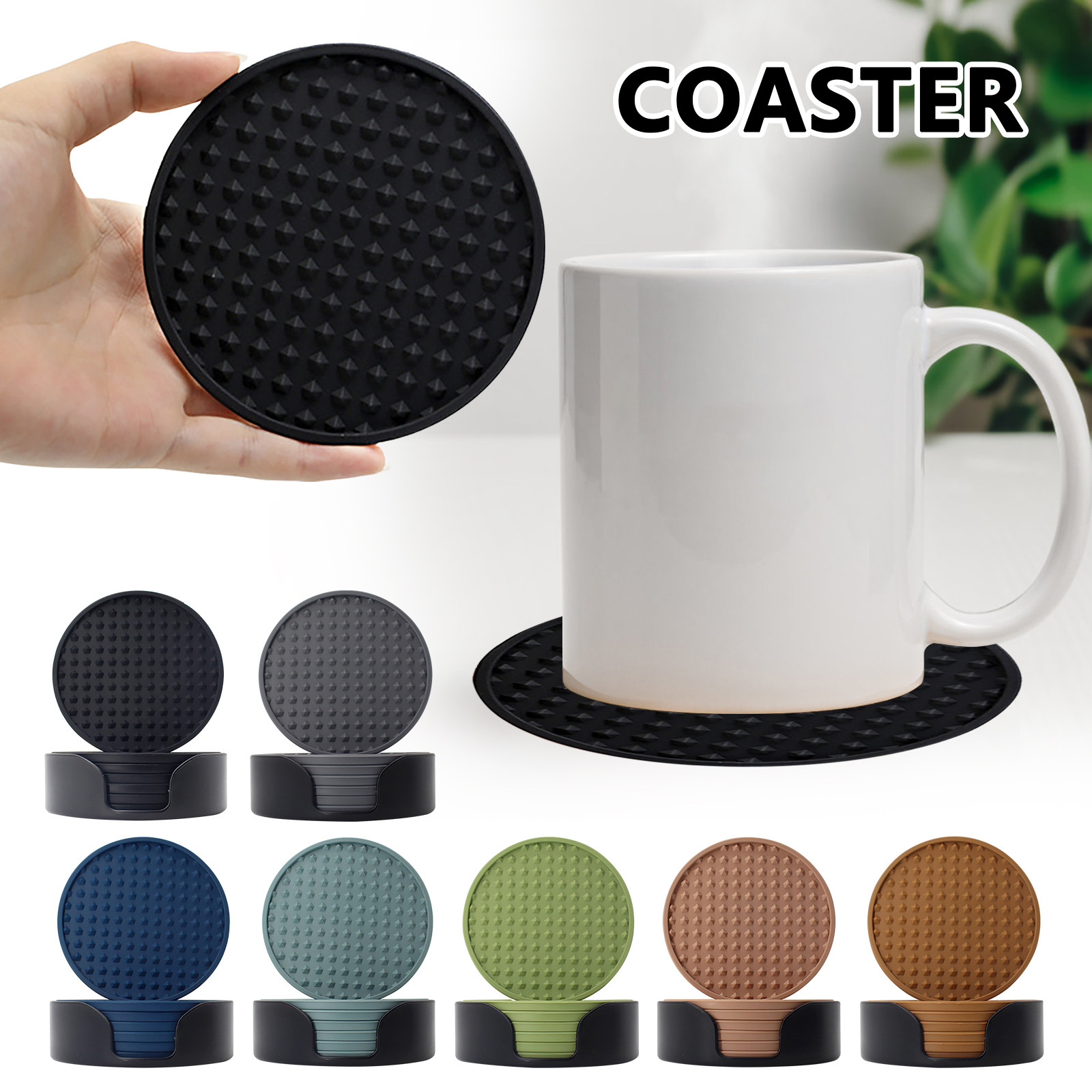 Dessous de verre en silicone a - Marble Coaster Set avis et prix