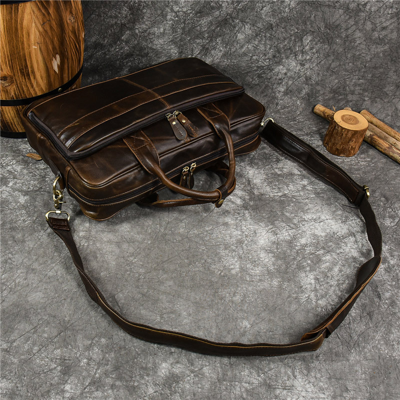 Sac à Main de Luxe en Cuir gro - Leather Briefcase avis et prix