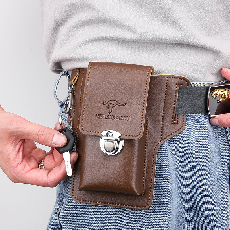Étui de ceinture pour téléphon - Leather Wallet Men avis et prix