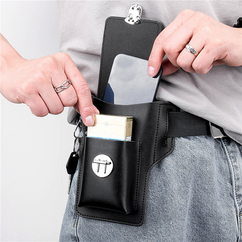 Sac de ceinture de téléphone p - Leather Wallet Men avis et prix