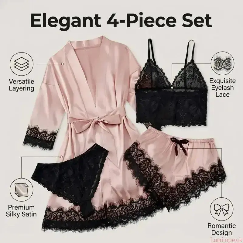 Ensemble de pyjama en satin 4  - Luxury Gift Set avis et prix
