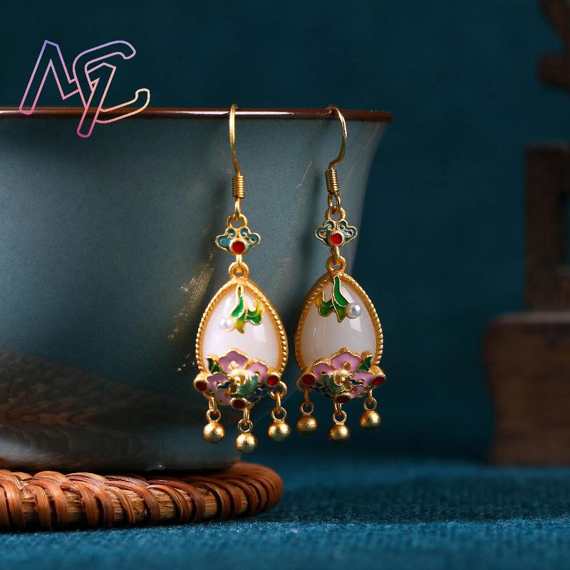 Boucles d'oreilles en jade nat - Gold Plated Jewelry avis et prix