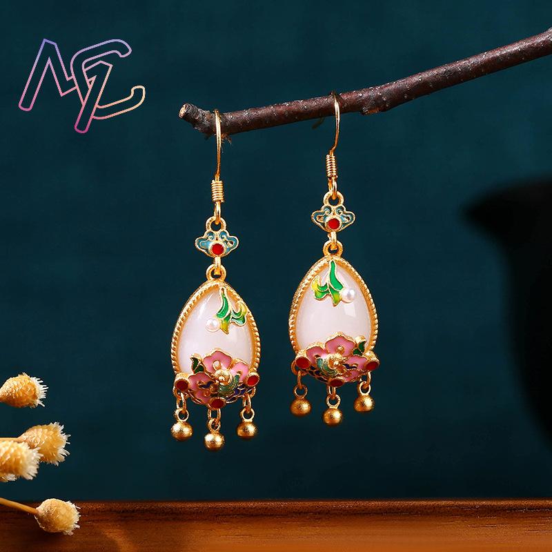 Boucles d'oreilles en jade nat - Gold Plated Jewelry avis et prix